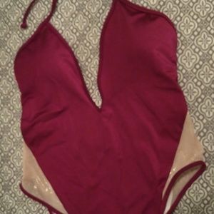 PINK one pIece swim purple